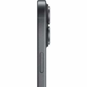 iPhone 16 Noir, vue de profil