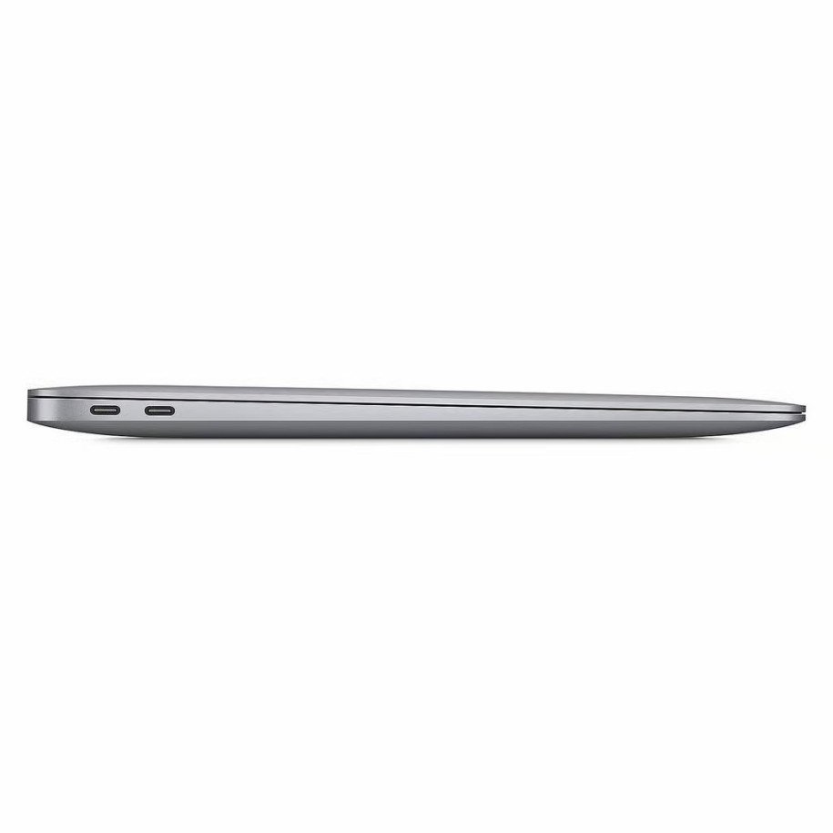 MacBook Air M1 vue de profil, ports USB-C