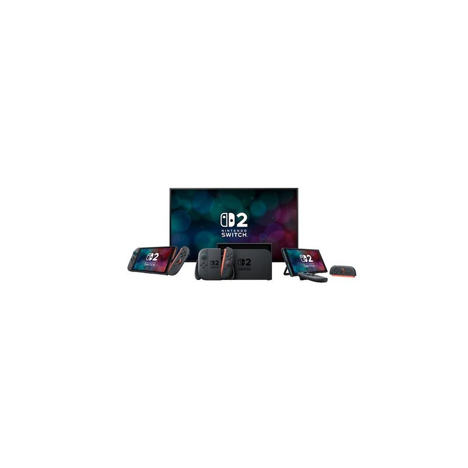 Gamme complète Nintendo Switch 2 : TV, mode portable, mode sur table et Joy-Con